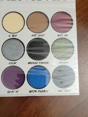 F Off eyeshadow palette